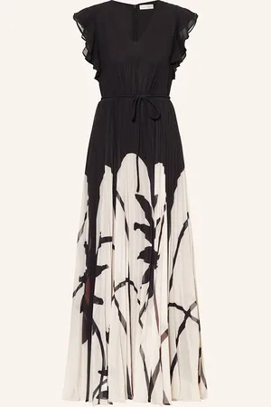 Phase Eight Kleid Uma Mit Plissees Und Volants schwarz