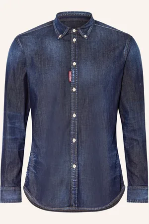 Dsquared2 Jeanshemd Extra Slim Fit blau
