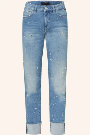 Marc Cain Jeans Sikar Mit Schmucksteinen blau