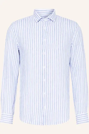 Seidensticker Leinenhemd Slim Fit blau