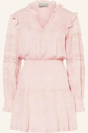 Neo Noir Kleid Aran Mit Spitze Und Rüschen rosa