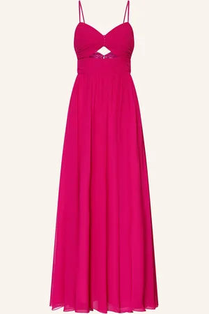 hey kyla Abendkleid Mit Plissees pink