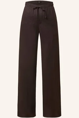 Opus Marlenehose Mileni Aus Leinen braun