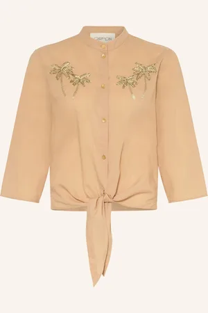 Cartoon Bluse Mit 3/4-Arm Und Pailletten