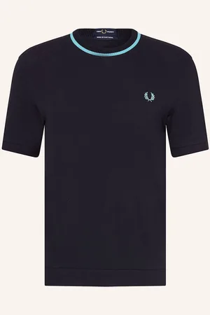Fred Perry T-Shirt Aus Piqué blau
