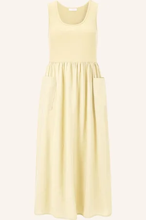Rich & Royal Kleid Im Materialmix gelb