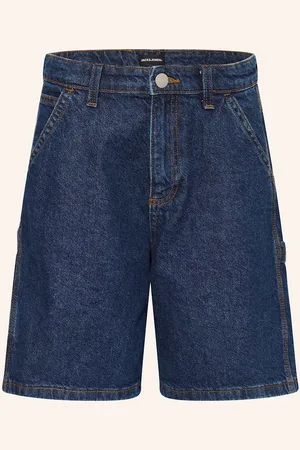 JACK & JONES Jeansshorts Regular Fit blau