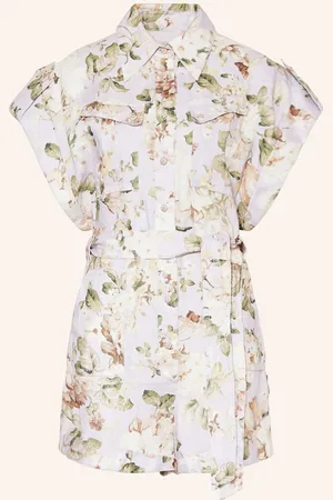 ZIMMERMANN Leinen-Jumpsuit Acacia lila