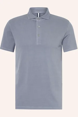 Profuomo Piqué-Poloshirt blau