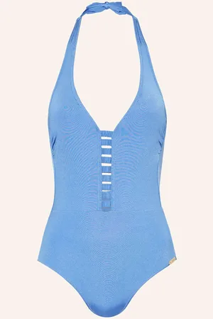Watercult Neckholder-Badeanzug Shimmering Solids lila