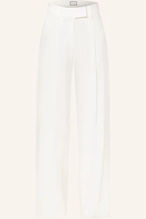 SEDUCTIVE Marlenehose Chrissy Mit Leinen weiss