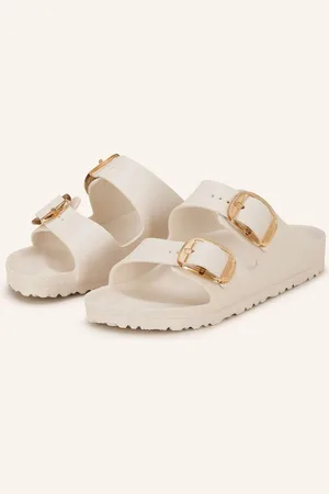 Birkenstock Pantoletten Arizona Big Buckle Eva weiss
