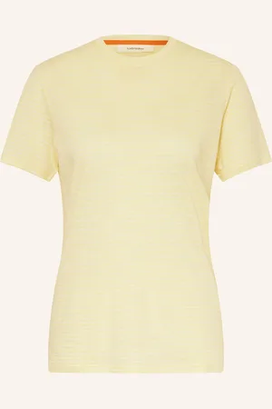 Icebreaker T-Shirt Aus Merinowolle Mit Leinen gelb