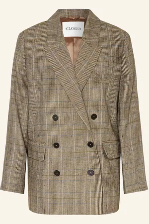 Closed Longblazer Mit Leinen beige