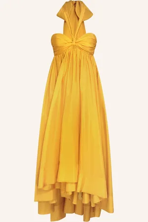 ZIMMERMANN Seidenkleid Devi gelb