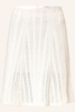 Dorothee Schumacher Strickrock Precise Pointelle weiss