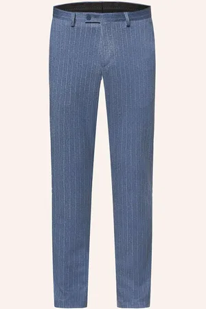 Digel Anzughose Anno Slim Fit Aus Jersey blau