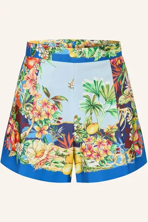 Maje Shorts Mit Leinen blau