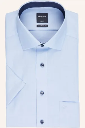 Olymp Kurzarm-Hemd Luxor Modern Fit blau