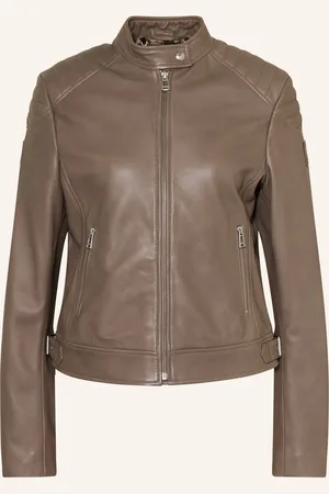 Belstaff Lederjacke Mollison beige