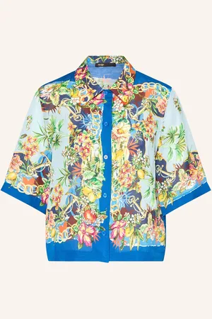Maje Blusenshirt Mit Leinen blau