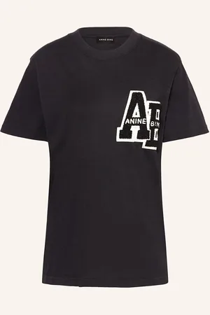ANINE BING T-Shirt Lettermann schwarz