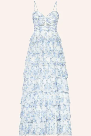 hey kyla Abendkleid Mit Cut-Out weiss