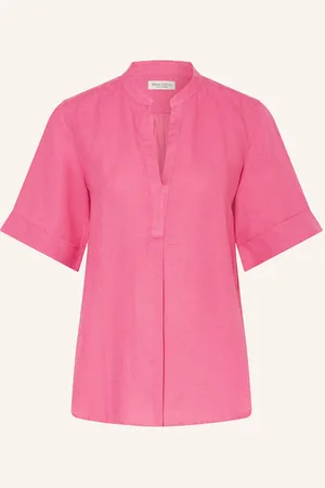 Marc O’ Polo Blusenshirt Im Materialmix Mit Leinen