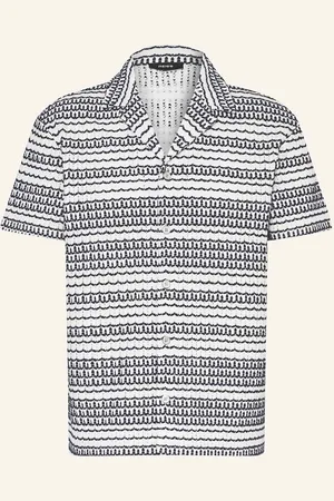 Reiss Resorthemd Chez Classic Fit schwarz