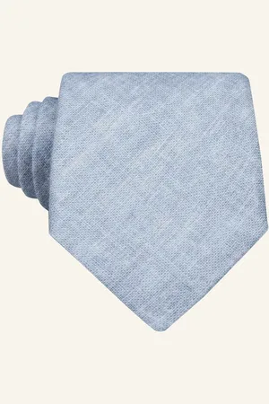 Reiss Leinenkrawatte blau