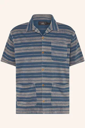 Ralph Lauren Kurzarm-Hemd Comfort Fit Aus Jersey blau