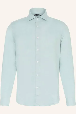Reiss Leinenhemd Ruban Regular Fit gruen