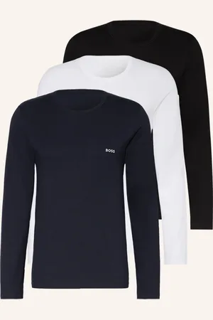 HUGO BOSS 3er-Pack Longsleeves weiss