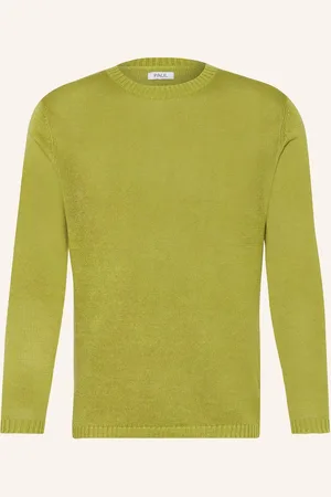 PAUL Leinenpullover gruen