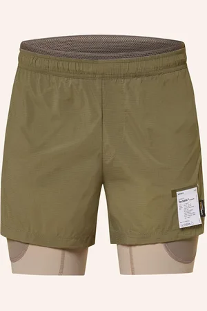 SATISFY 2-In-1-Laufshorts Techsilk™ Cordura® 8in gruen
