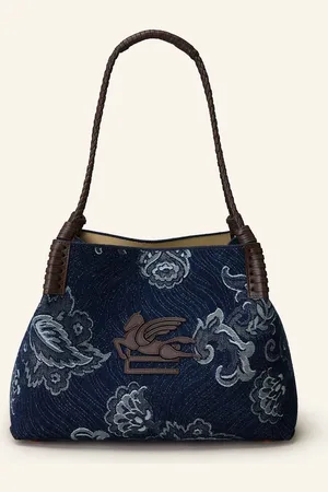 Etro Shopper Libra Small blau