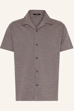 Reiss Resorthemd Drakes Relaxed Fit braun
