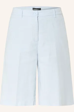 Cambio Bermudas Adrienne Mit Leinen blau