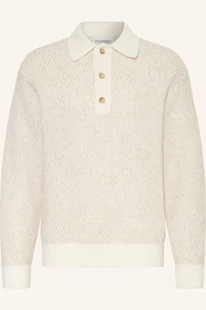 Closed Strick-Poloshirt weiss