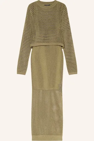 AllSaints Set Miro: Strickkleid Und Pullover gruen