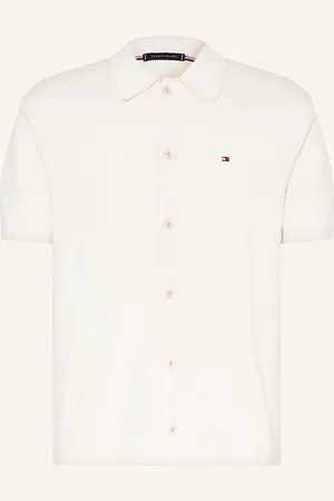 Tommy Hilfiger Strickhemd Regular Fit weiss