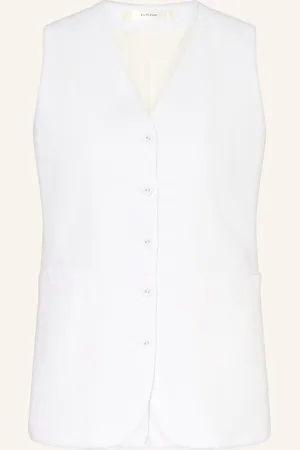 INWEAR Blazerweste Faridalw Mit Leinen weiss