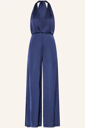 hey kyla Satin-Jumpsuit blau