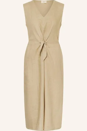 Cartoon Leinenkleid gruen