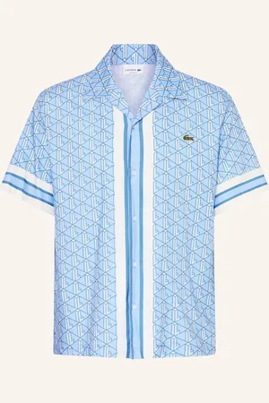 Lacoste Resorthemd Relaxed Fit blau