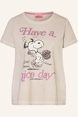 Frogbox T-Shirt Mit Schmucksteinen beige