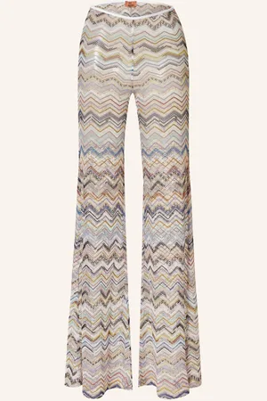 Missoni Strickhose Mit Glitzergarn blau