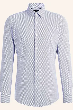 HUGO BOSS Hemd Hank Slim Fit blau