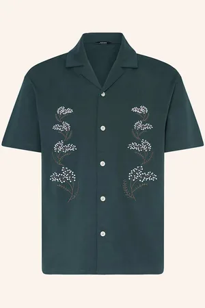 Reiss Resorthemd Goya Relaxed Fit gruen