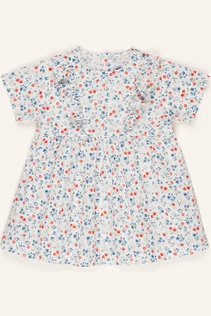 Petit Bateau Kleid weiss